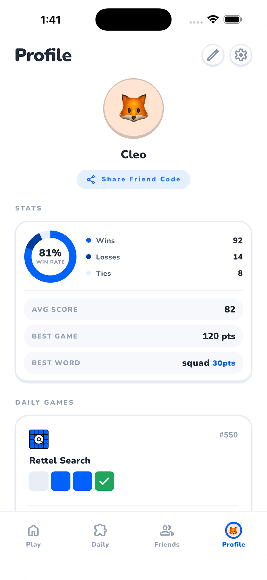 Rettel app screenshot